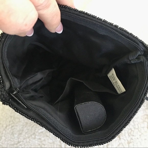 🆕 Beaded Satin Evening Bag w/Lipstick Case - Picture 5 of 7